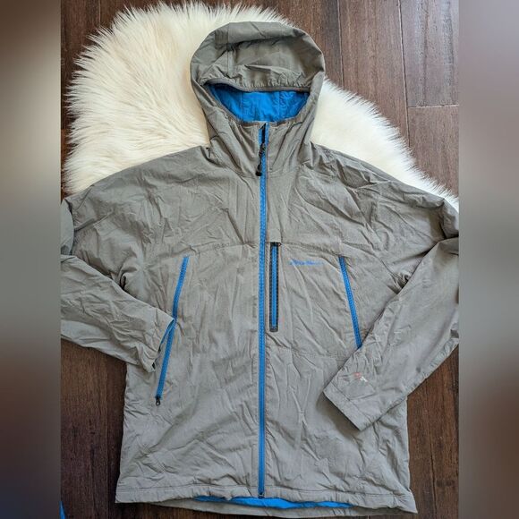 First Ascent Eddie Bauer Polartec Propellant Hooded Jacket Gray Blue L Large - Picture 1 of 12